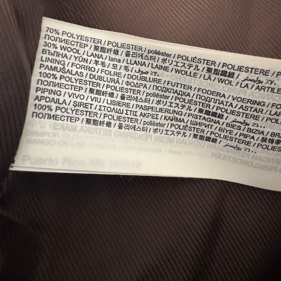 Mango Double breasted wool car coat ecru Small - Picture 9 of 11